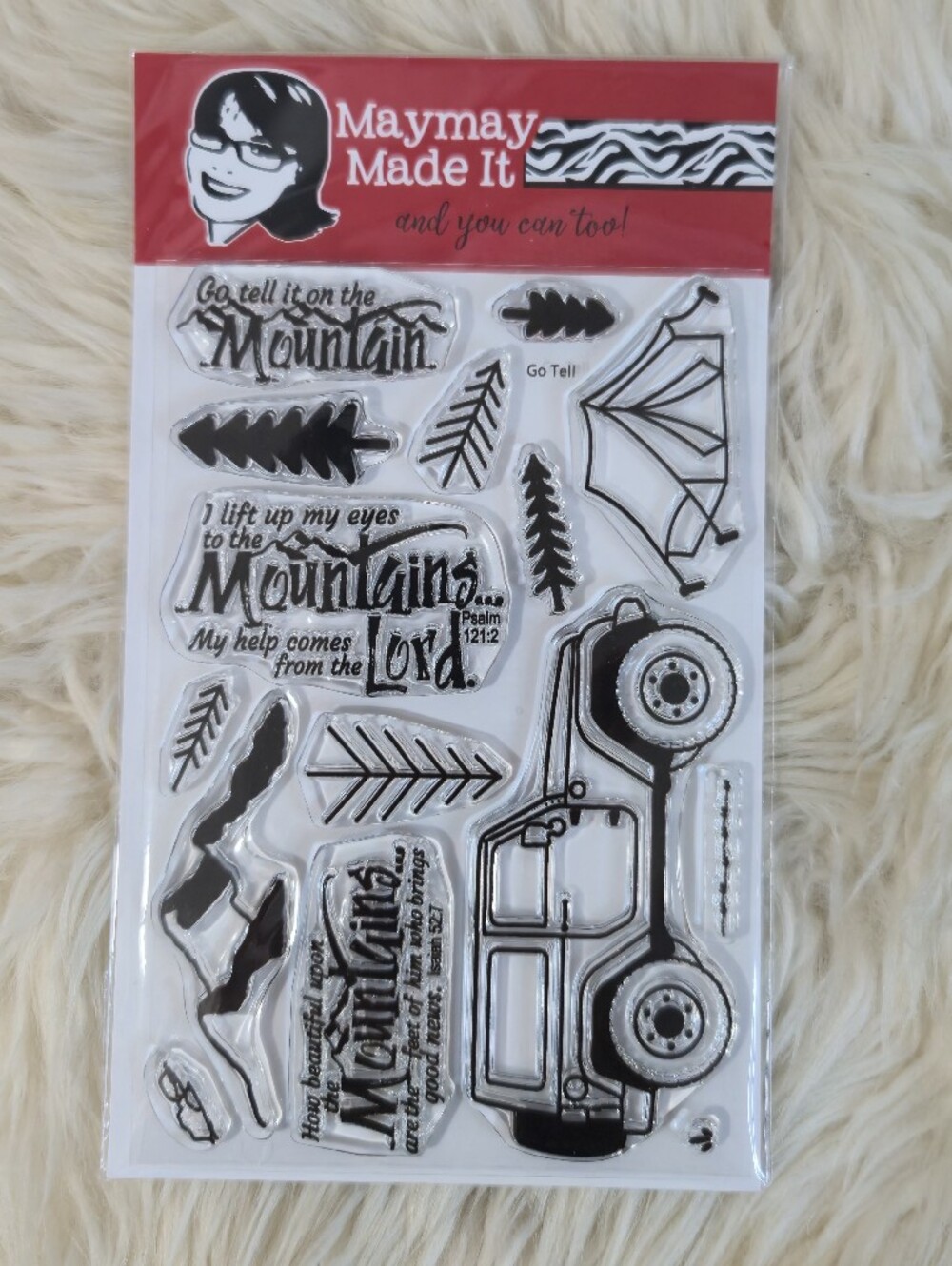 Maymay's Go Tell 4x6 Stamp Set A284